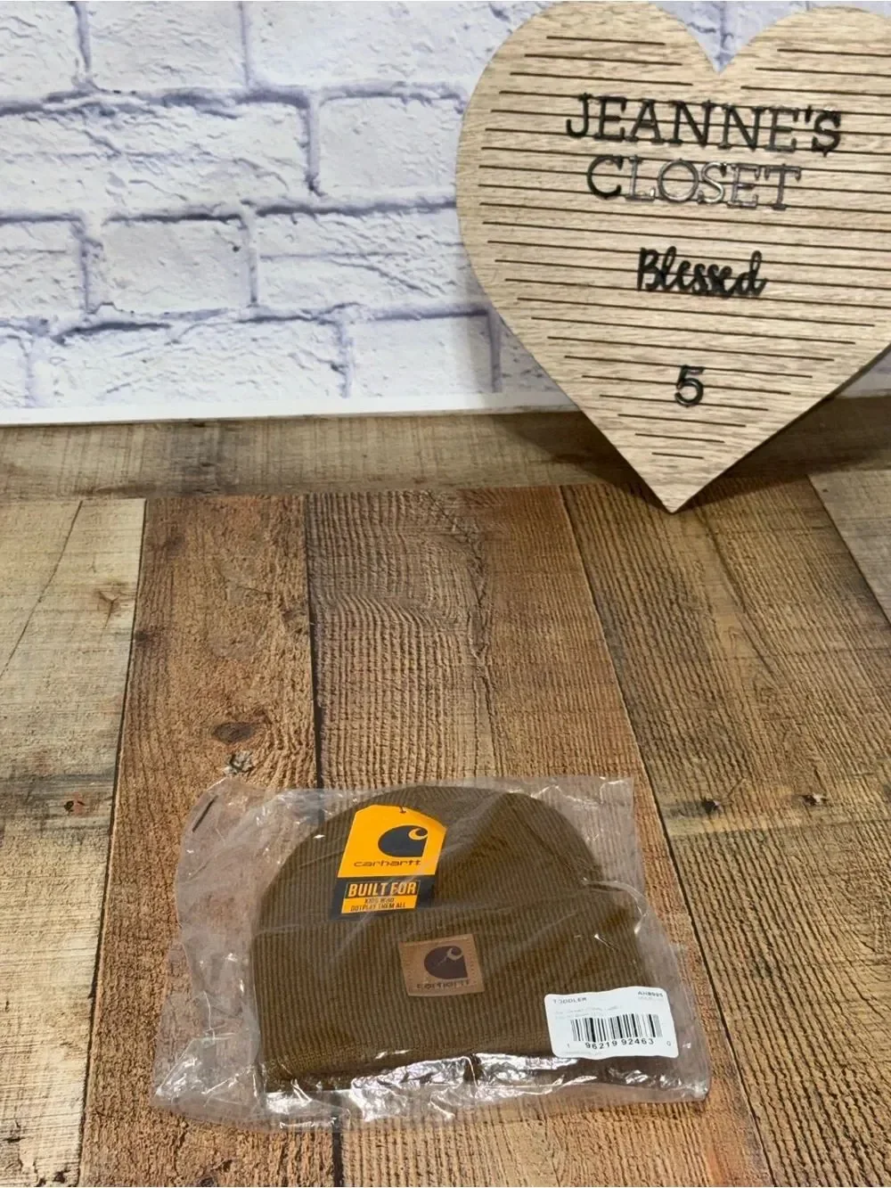 Carhartt Toddler Arcrylic Watch Hat in brown classic knit beanie NWT